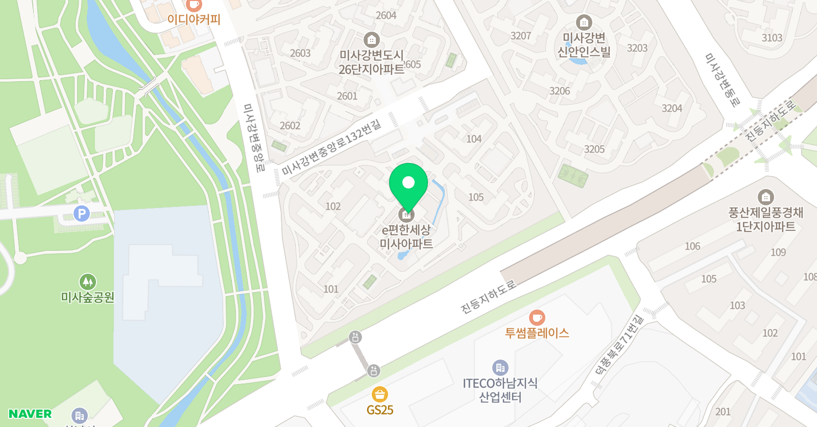 기탄 사고력교실 미사이편한점 위치