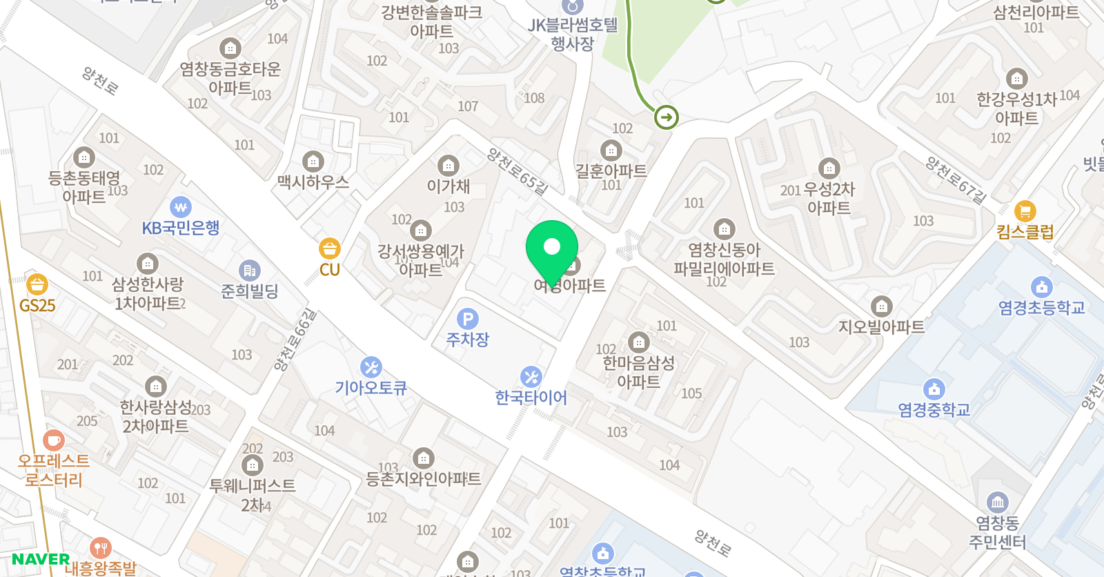 와와코칭 보습학원 위치
