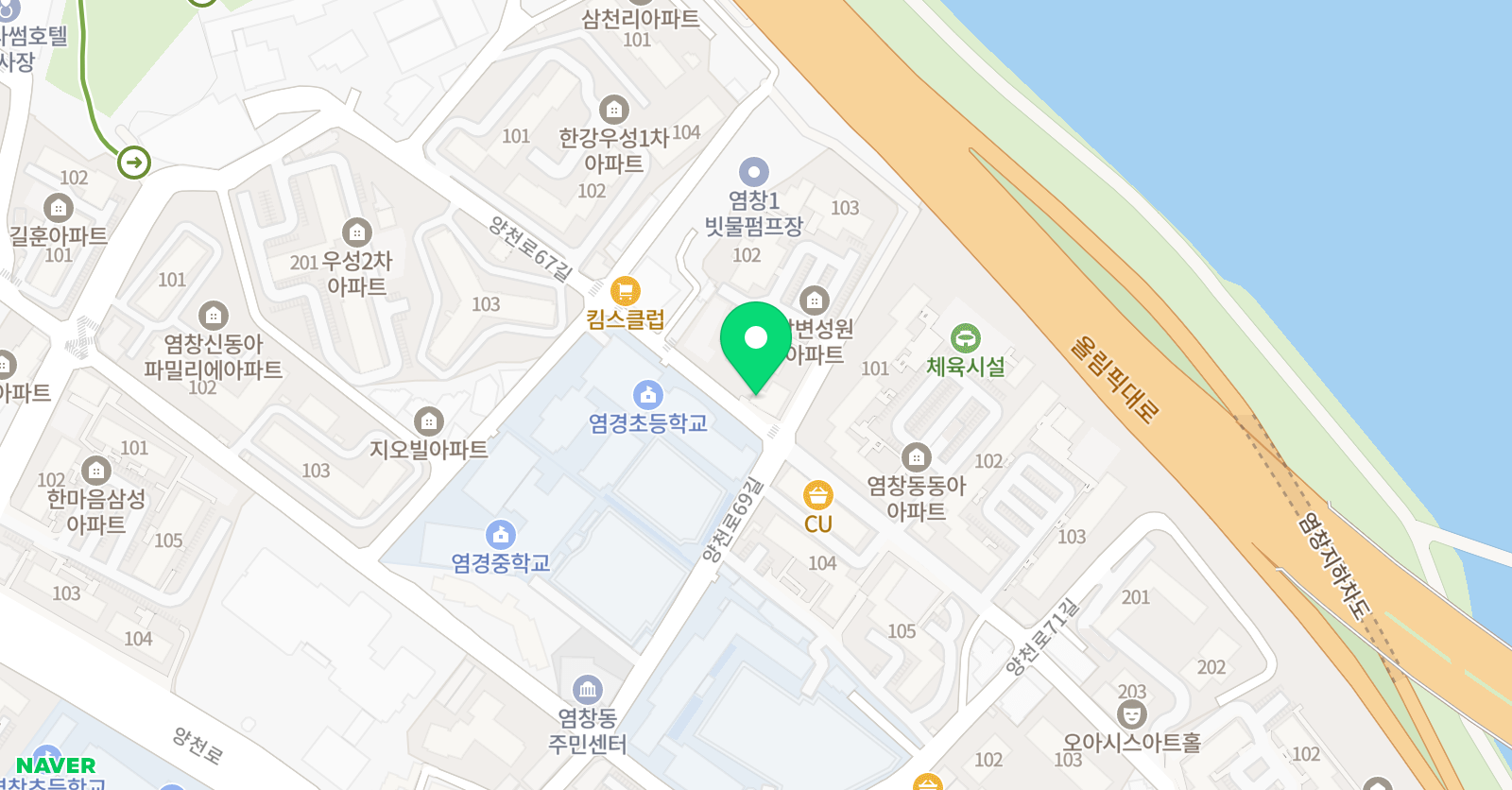 다이브 수학전문학원 위치