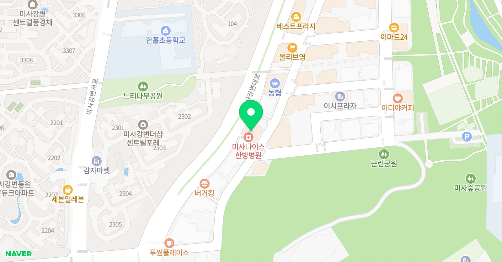 크라센 어학원 미사캠퍼스 위치