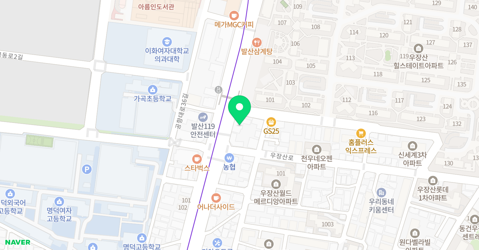 유니버셜잉글리시스튜디오 위치
