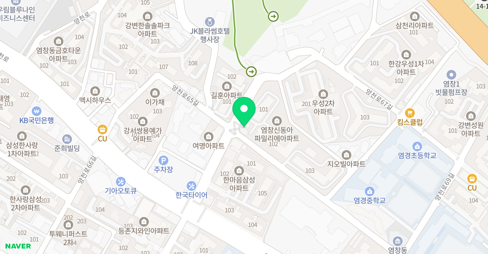 한솔플러스 수학교실 염창행복교실 위치