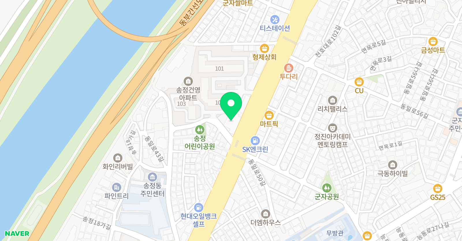 예스런 미술교습소 위치