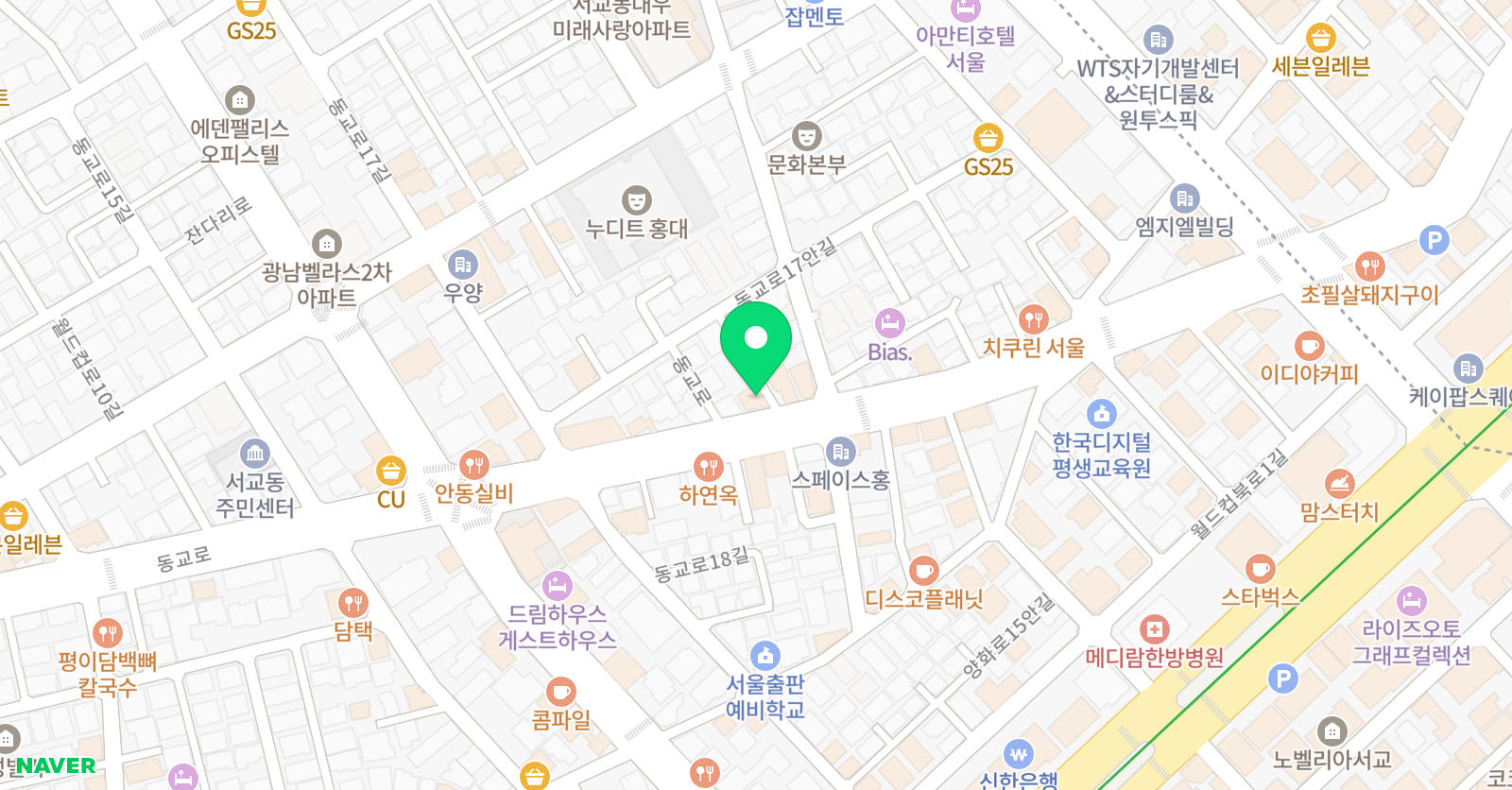 모아 미술학원 위치