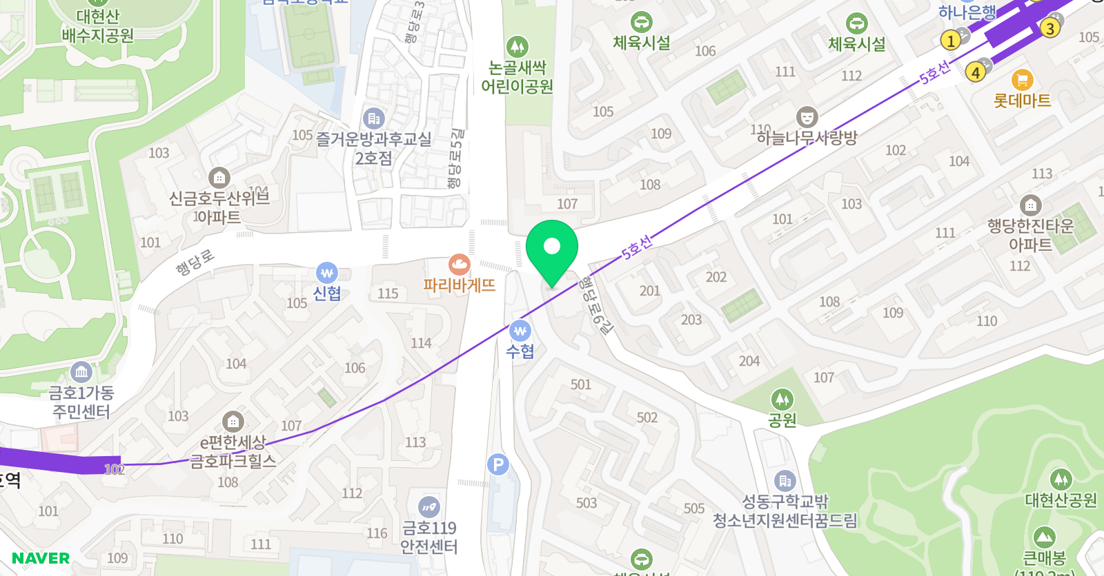 정상 어학원 성동분원 위치
