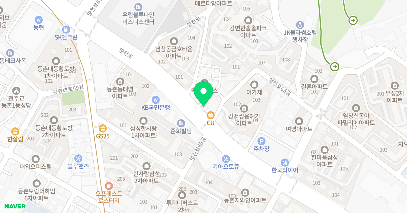 특이점 수학학원 위치