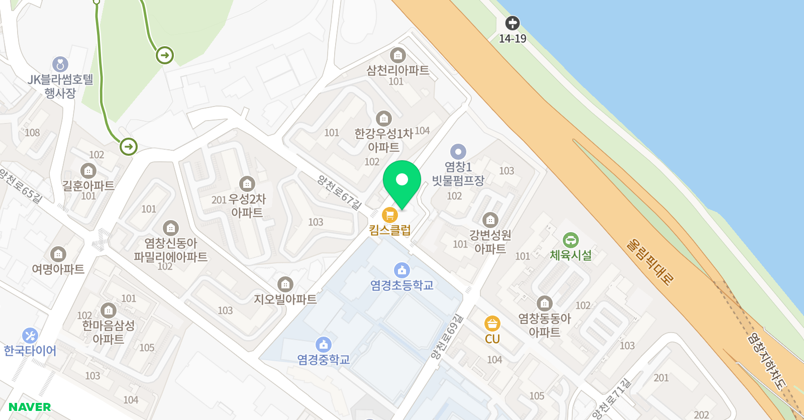 다이나모 영어학원 2관 위치