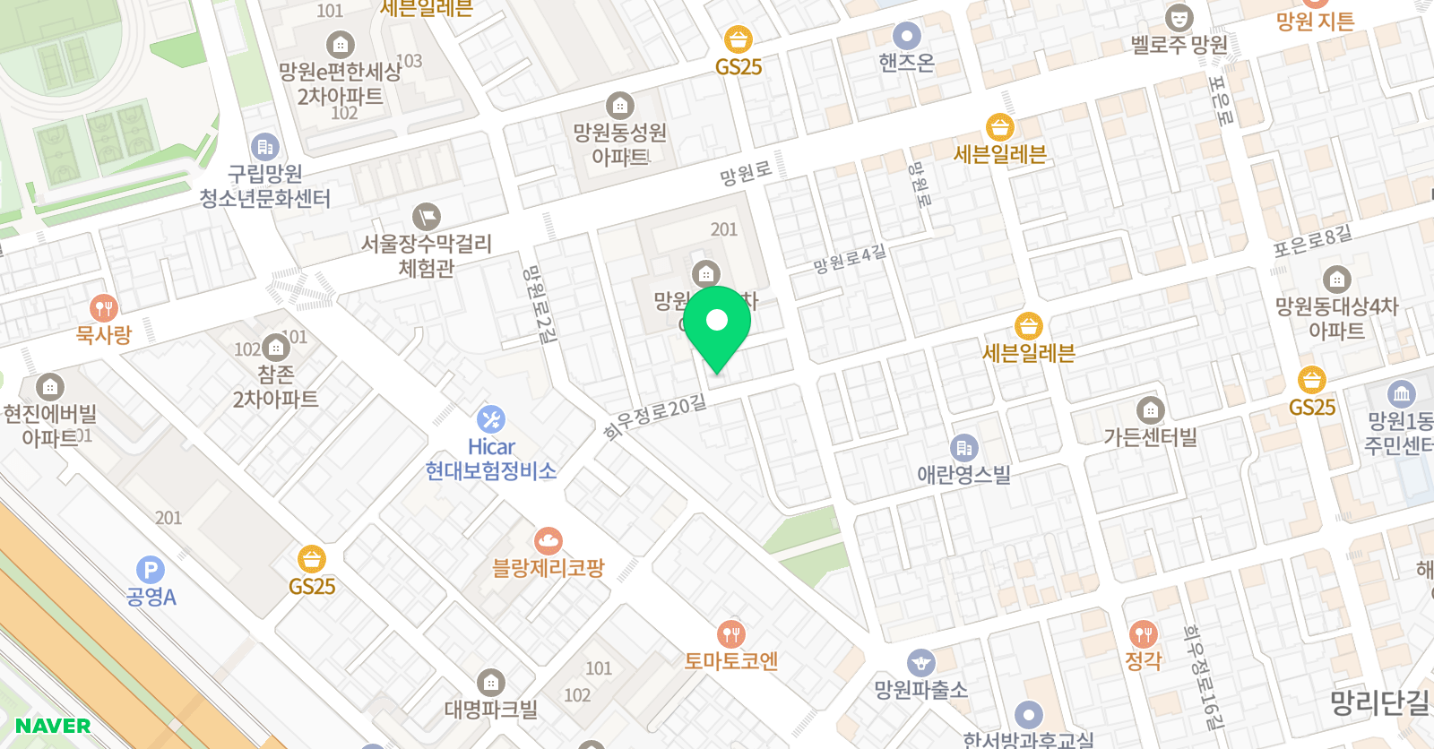 새싹 공부방 위치