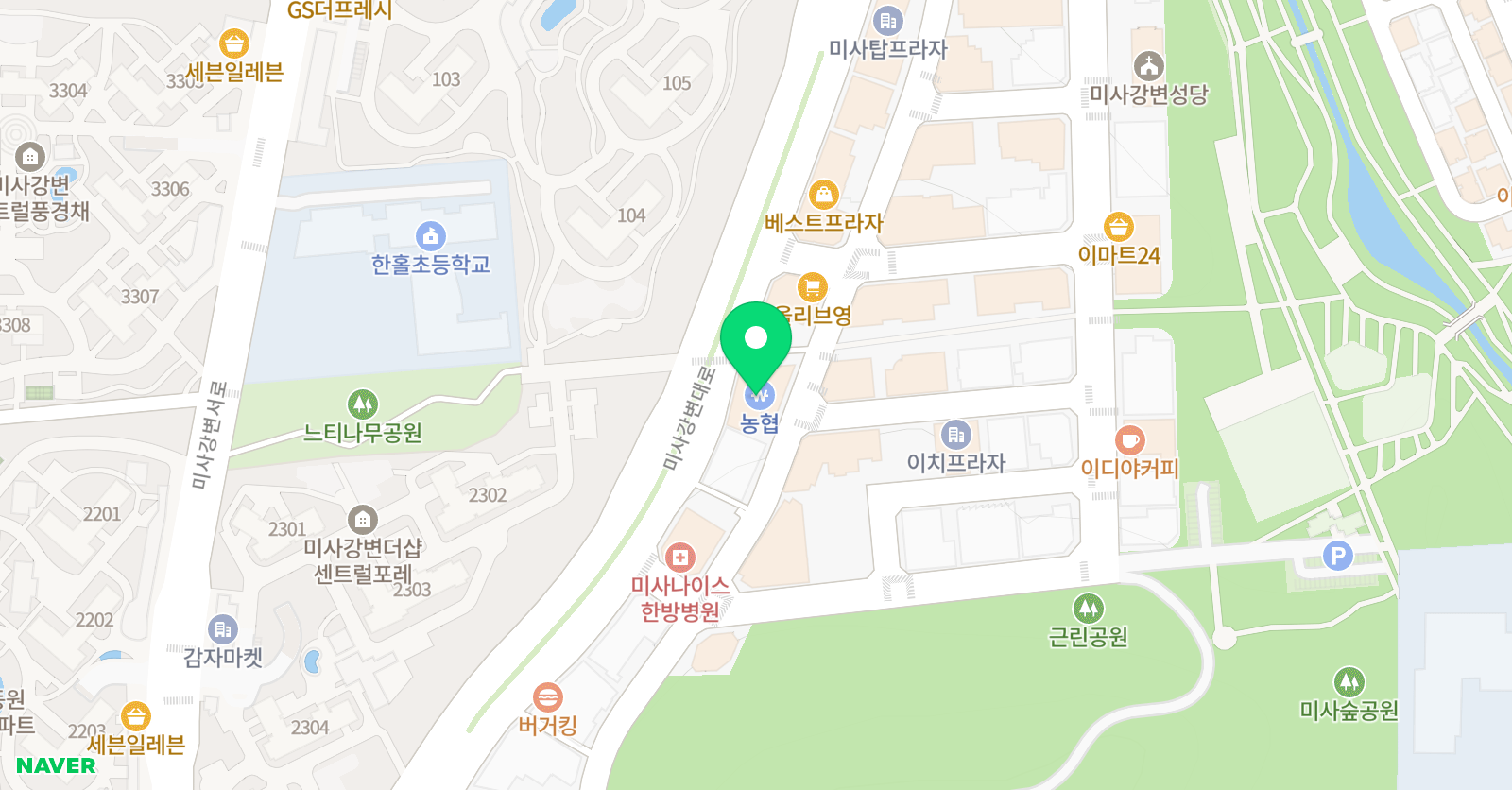 분트쿤스트슐레 하남미사점 위치