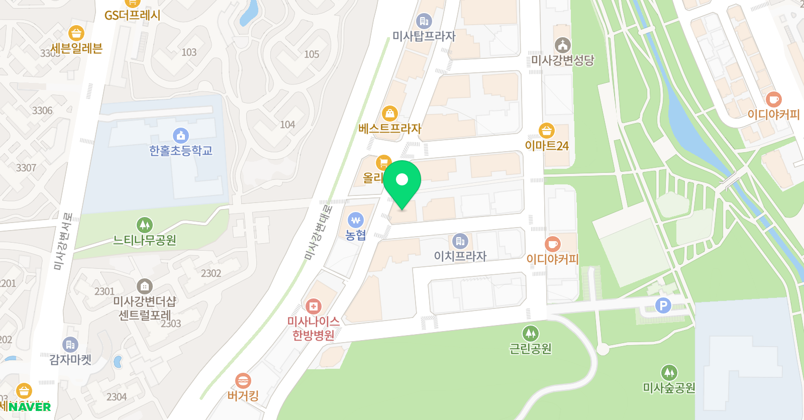 혜윰 수학전문학원 위치