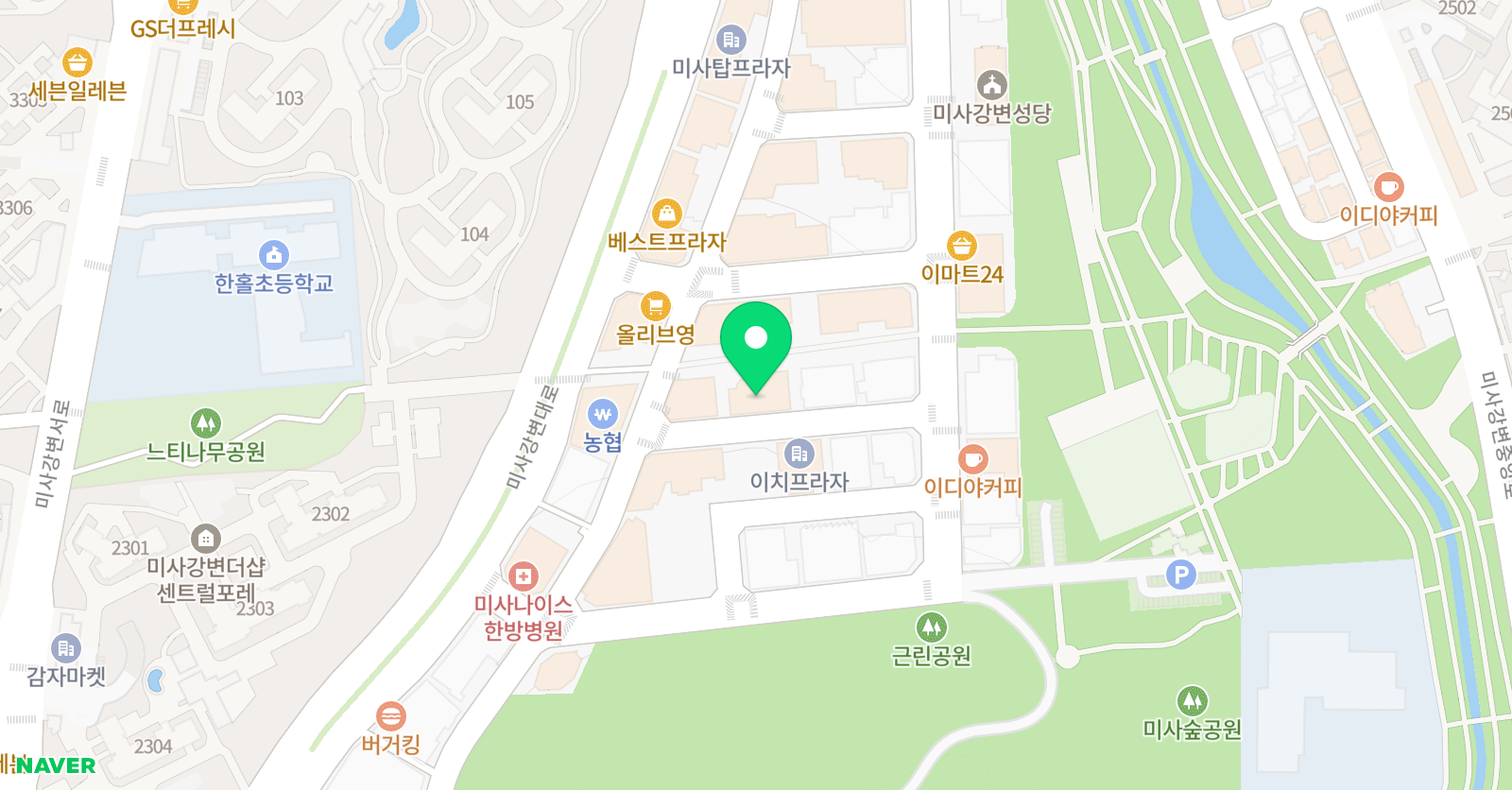 아트포레스트 미술교습소 하남 위치