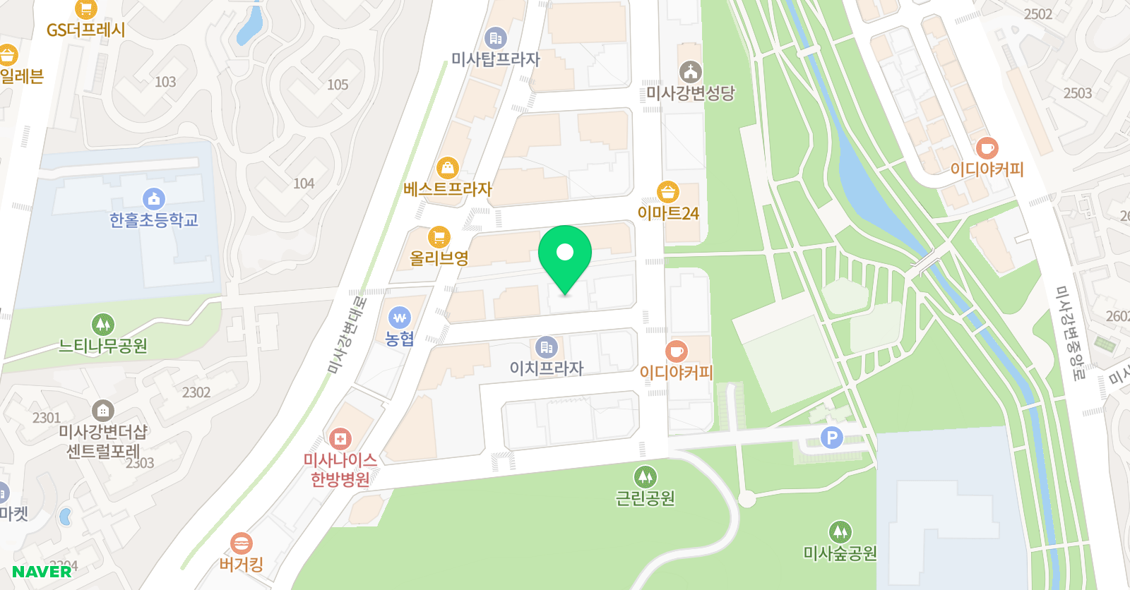 송종국FC 하남2호점 위치