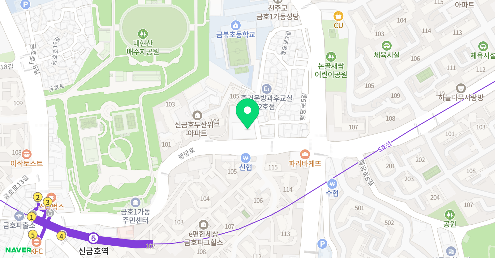 JEM 수학 금호관 위치