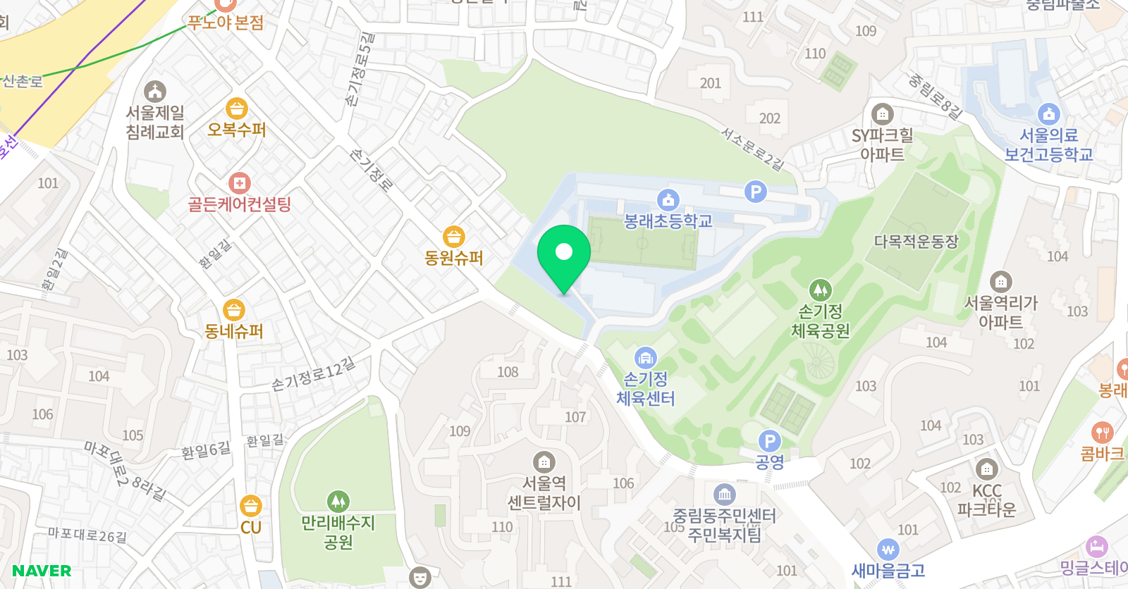 비침농구교실 위치