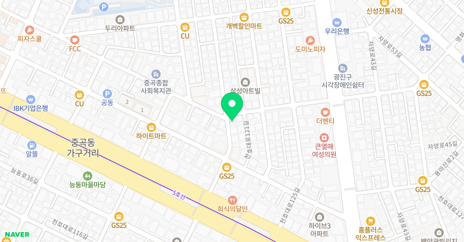 하얀별 피아노 음악교습소 위치