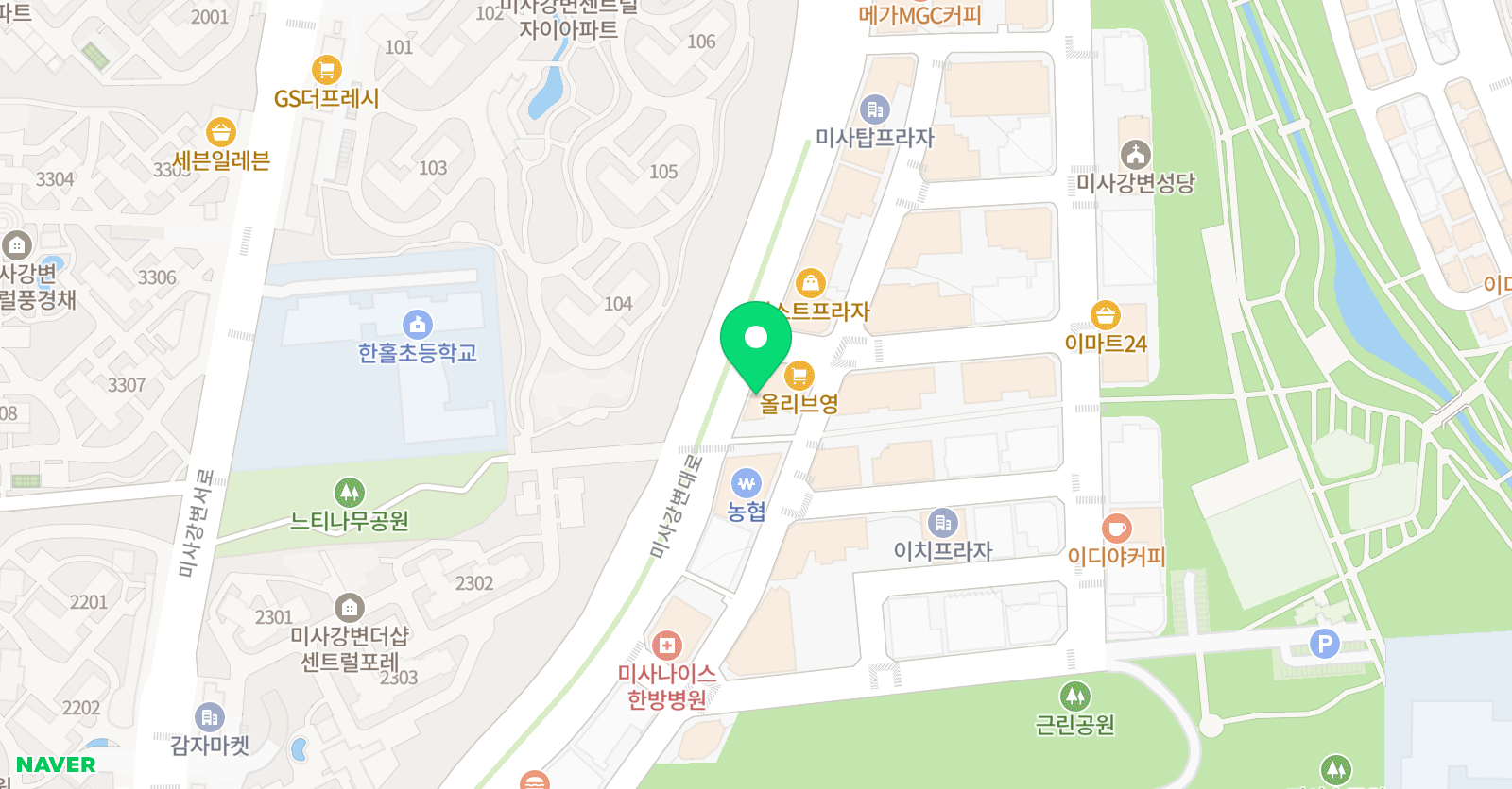 이지 영어학원 위치