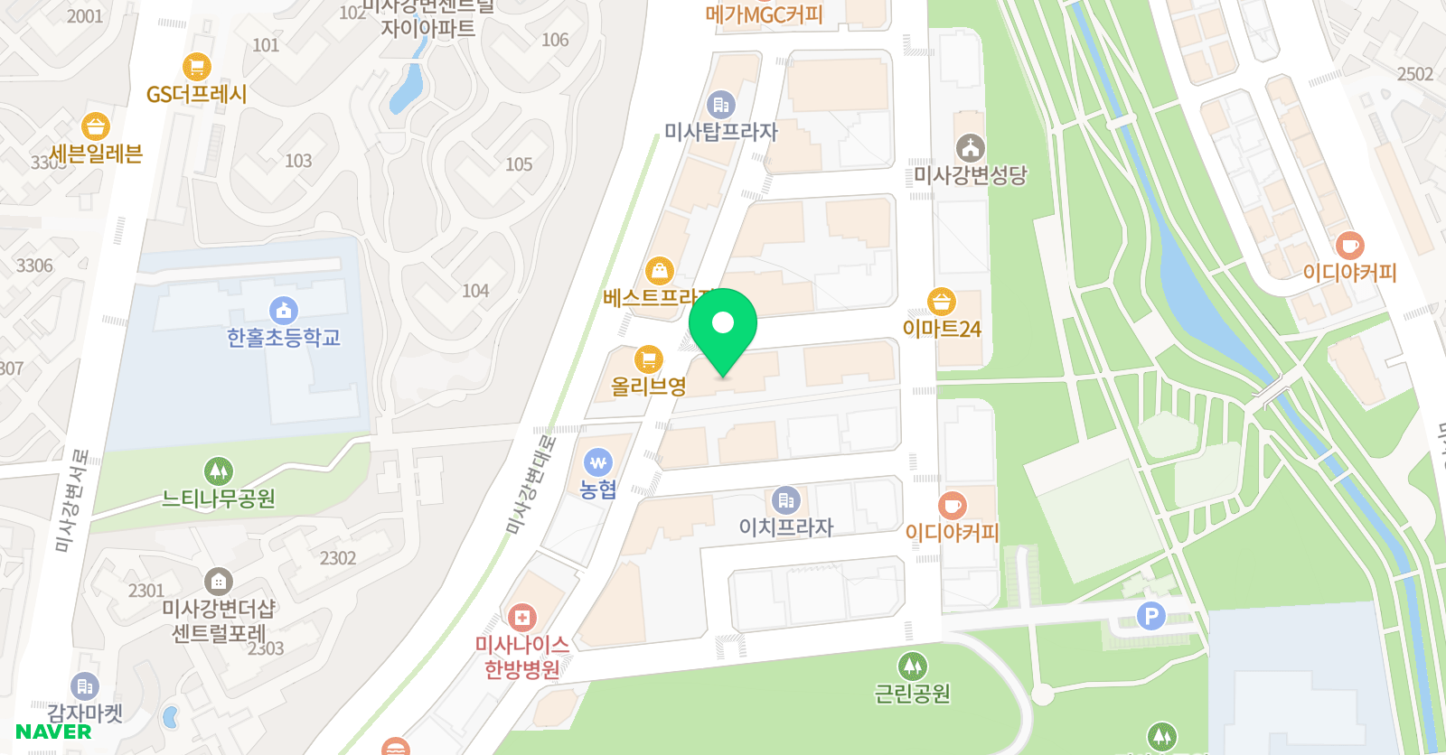 태드 미술학원 본원 위치
