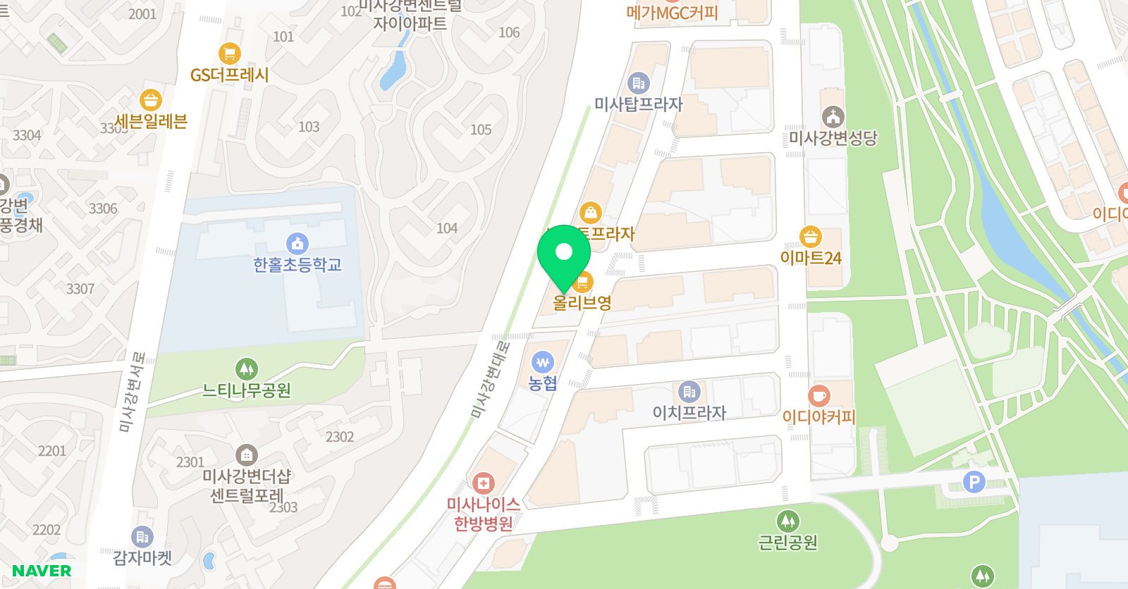 안은정 미술학원 위치