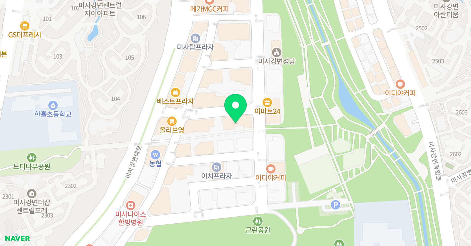 헬렌도론 인터내셔널 하남미사 위치