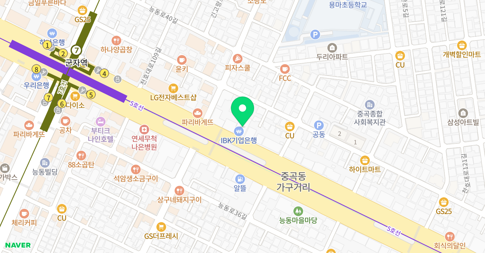 광진세이미술학원 위치