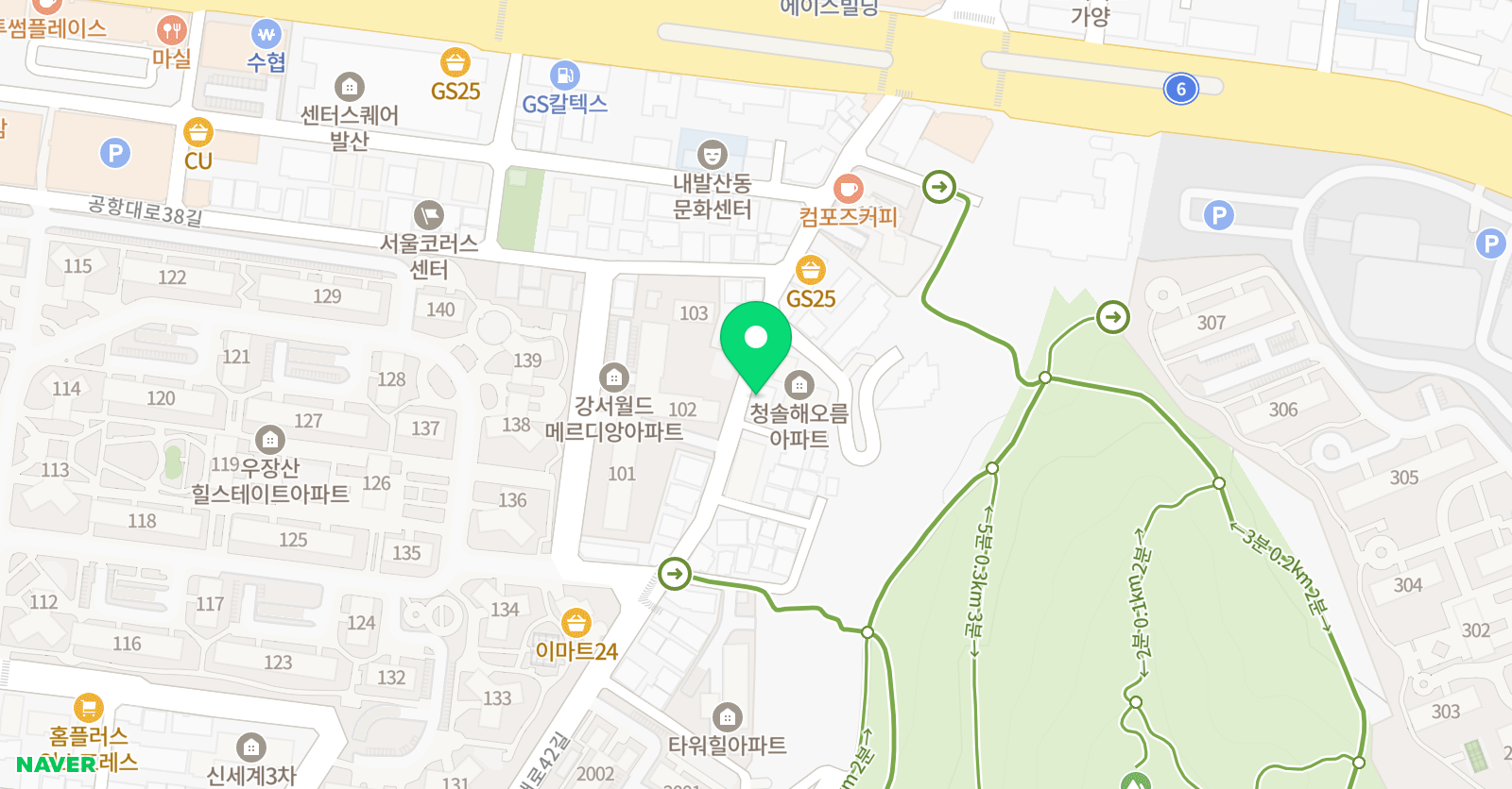 공부의감 수학학원 위치