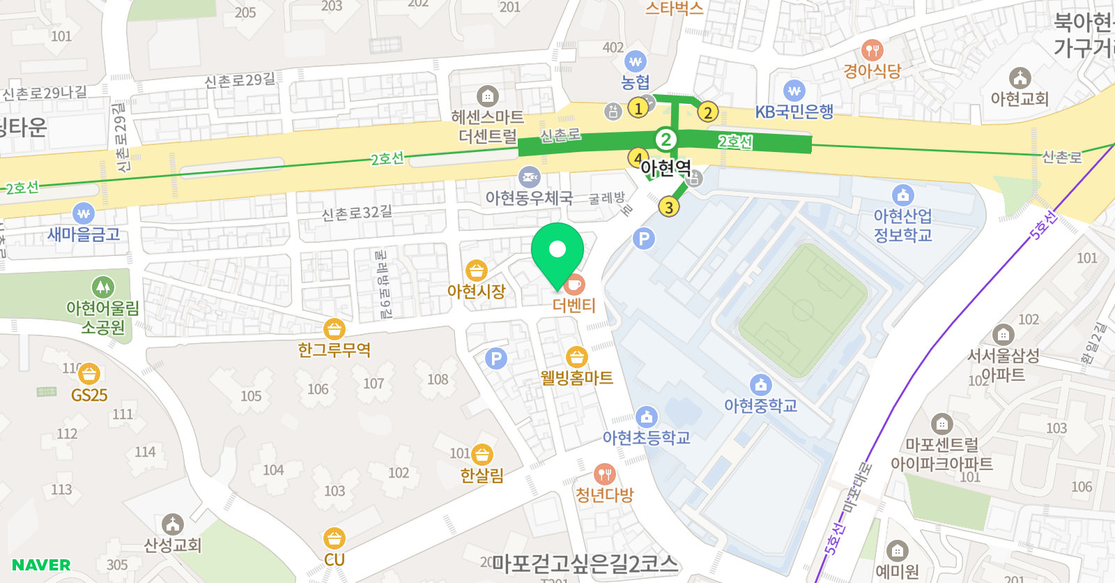이화아트스테이션 발레학원 위치