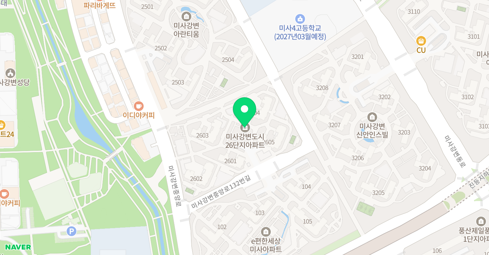 해법수학 청아초교점 수학학원 위치