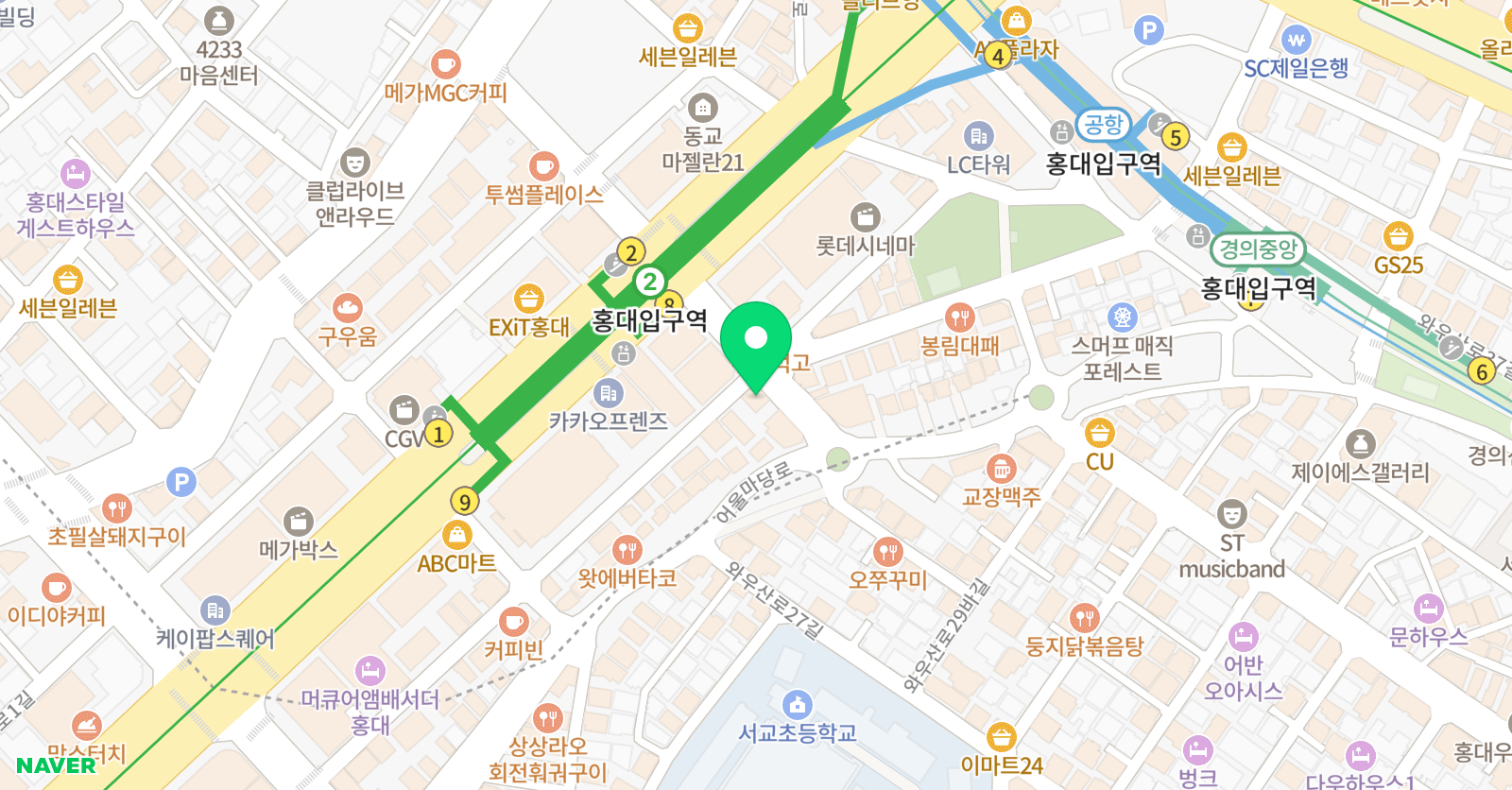 디자인메이지 미술학원 위치