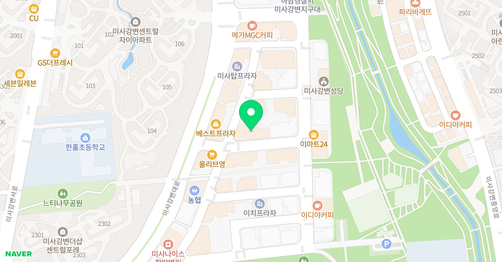 하이플러스수학학원 위치