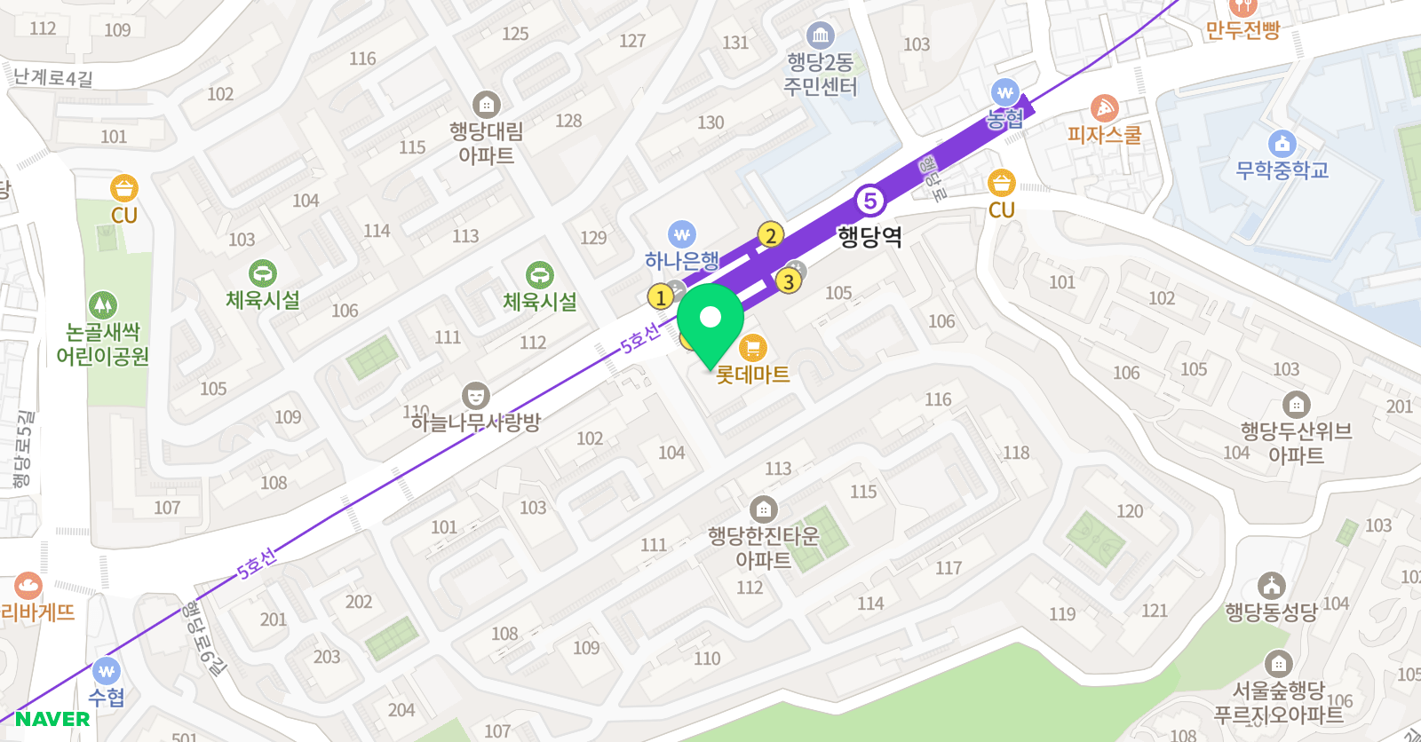 청담클루빌 행당빌리지 위치