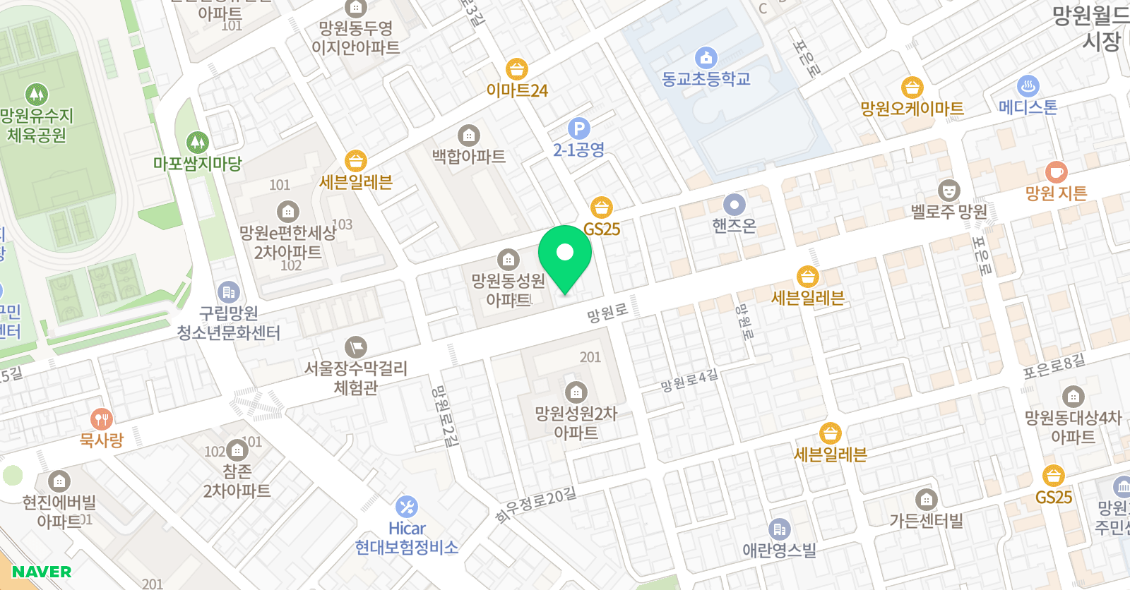 창의와논리 학원 위치