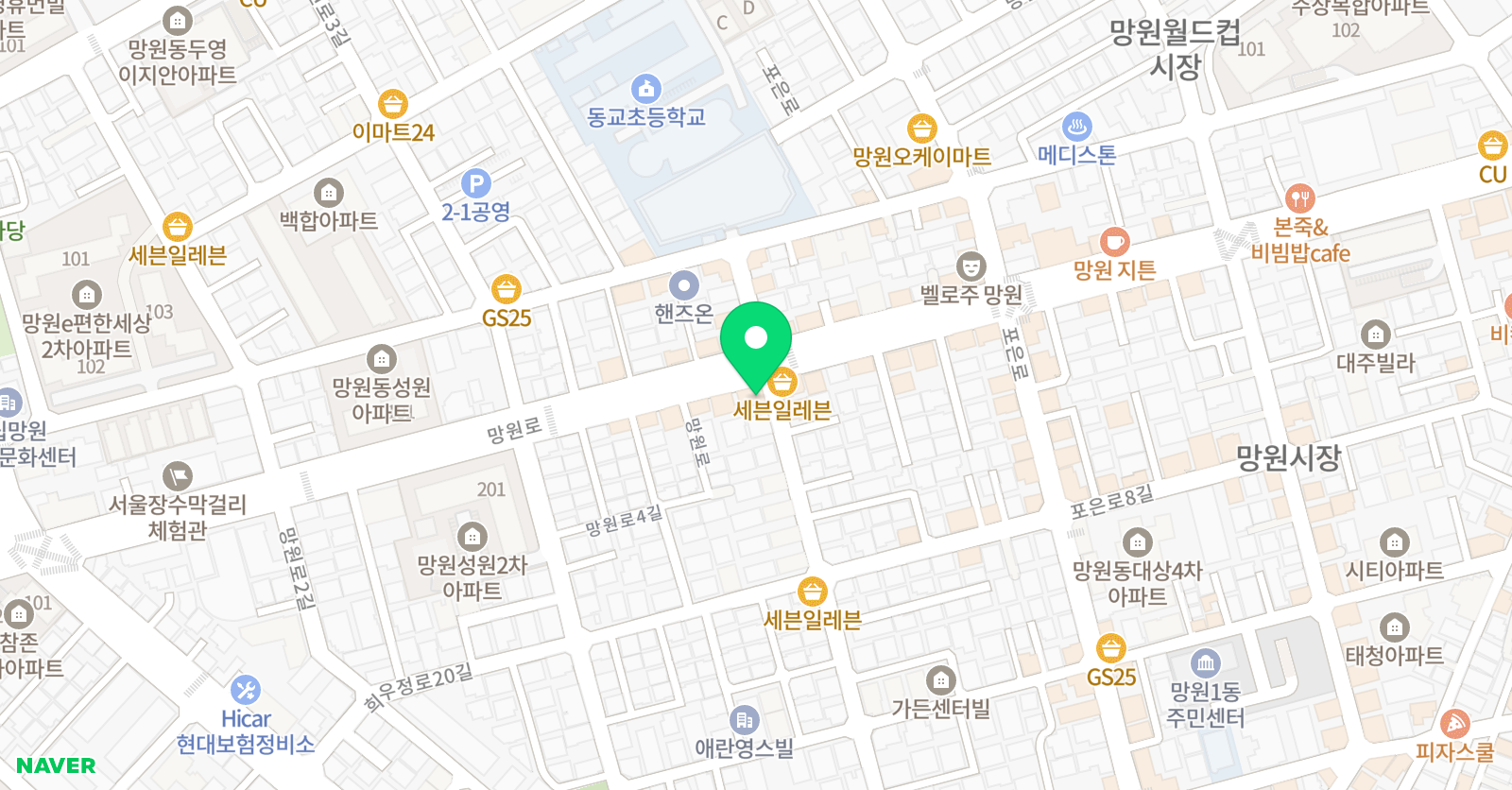 예스탑 학원 위치