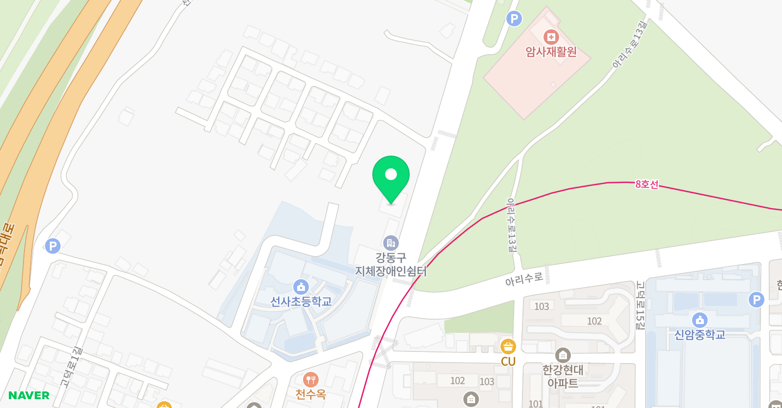 우아한 스포츠 강동점 위치