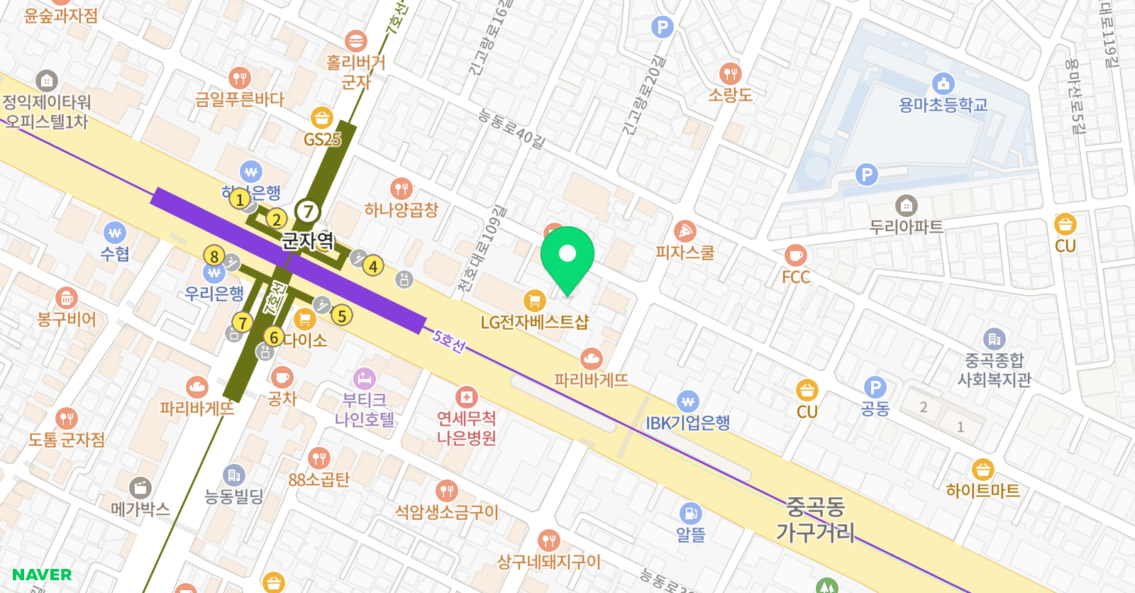 어반요가 위치
