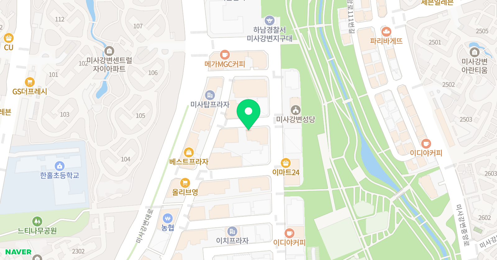 에이프릴 어학원 하남미사캠퍼스 위치