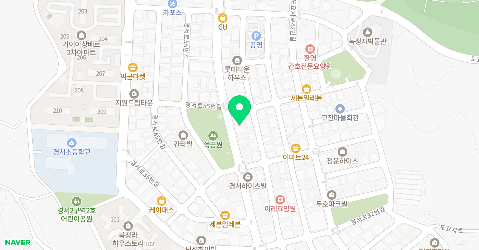 하하호호 피아노미술학원 위치