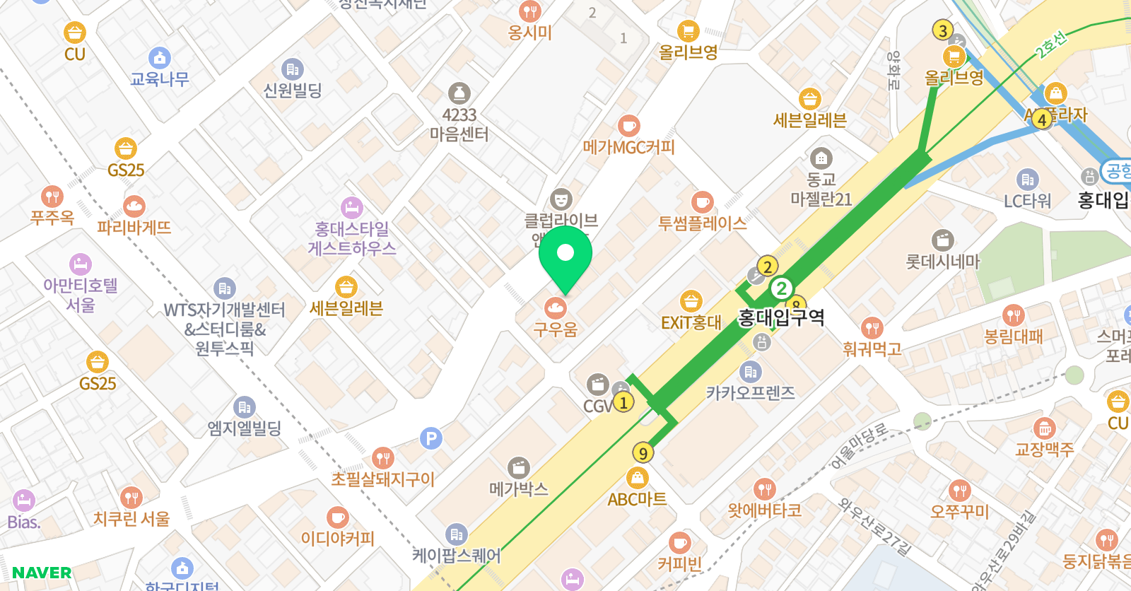 클래스 미술학원 위치