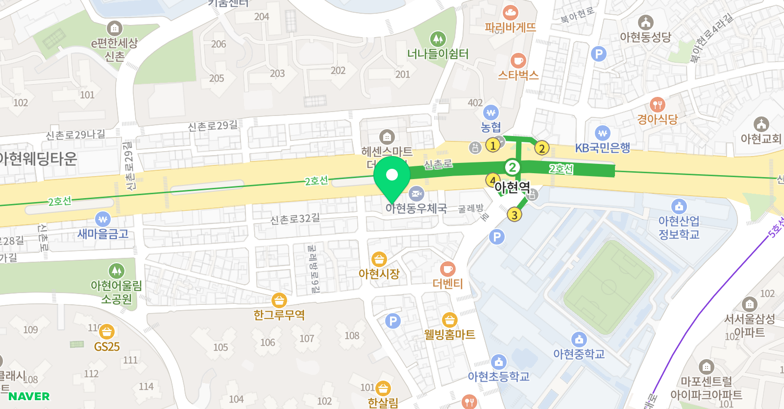 유잉글리쉬 원어민영어회화 위치