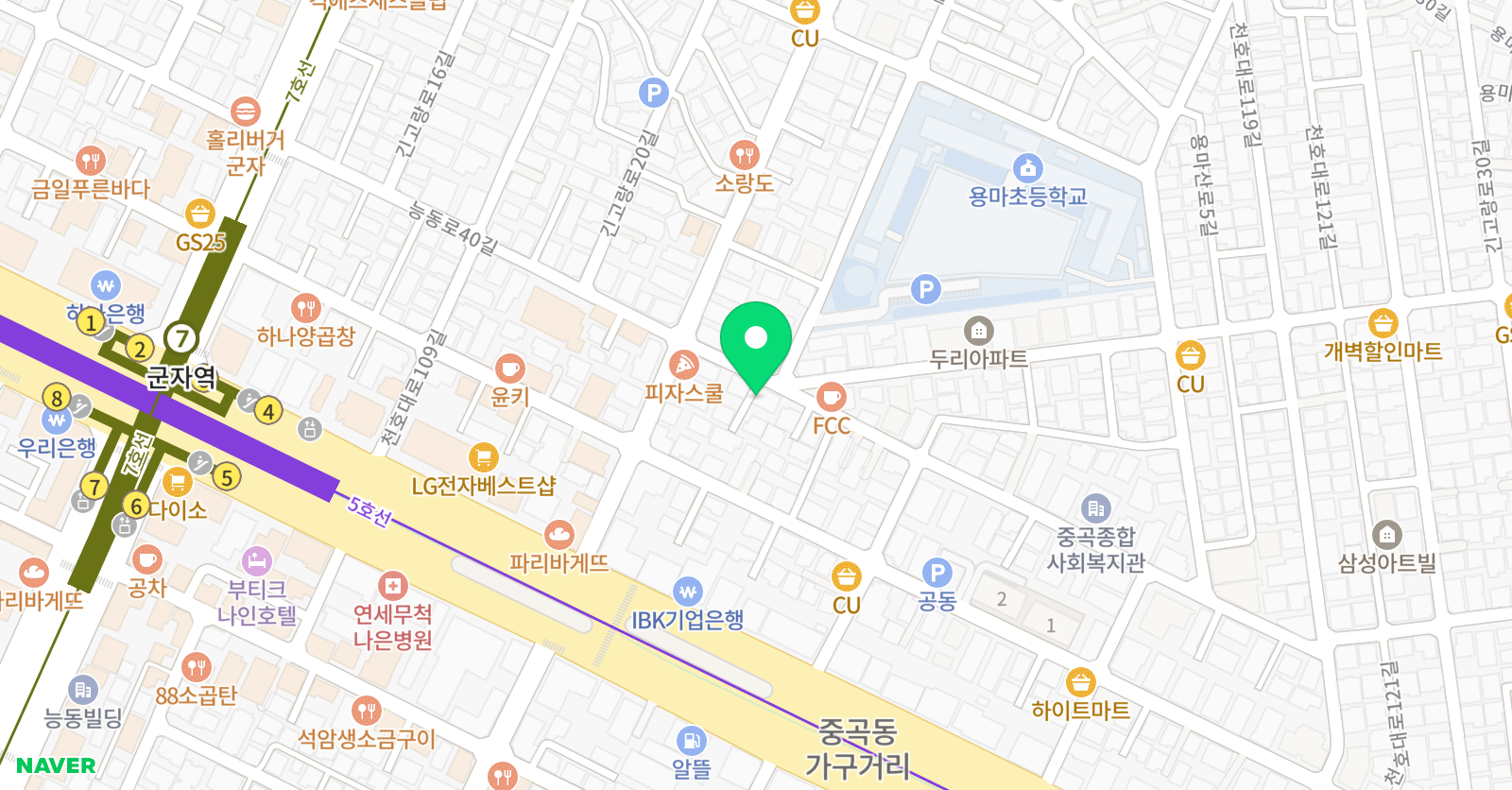 솔루니 용마 논술교습소 위치