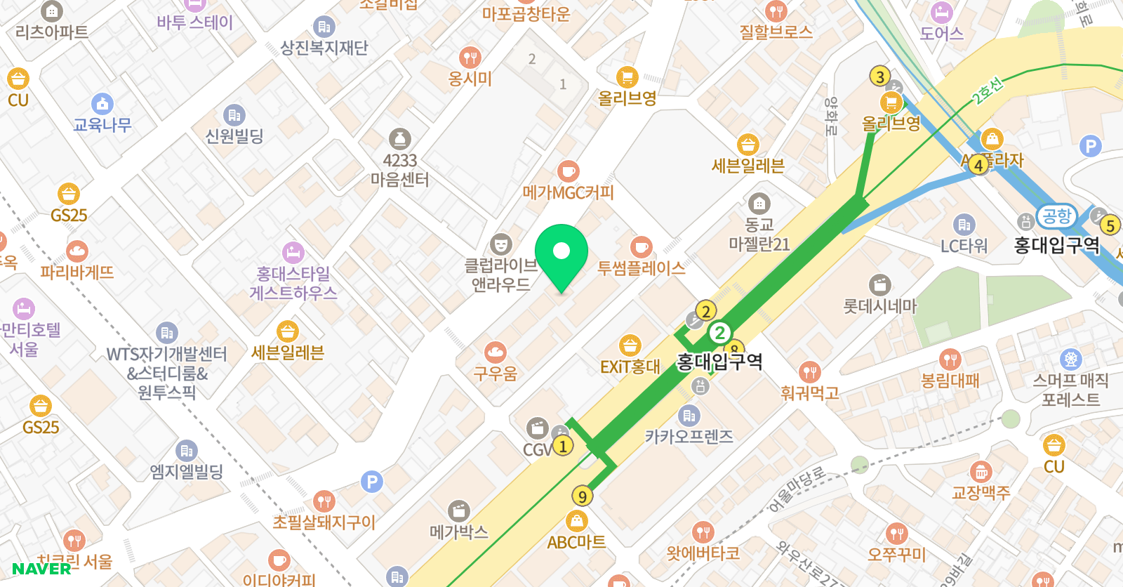 아트랑 미술학원 위치