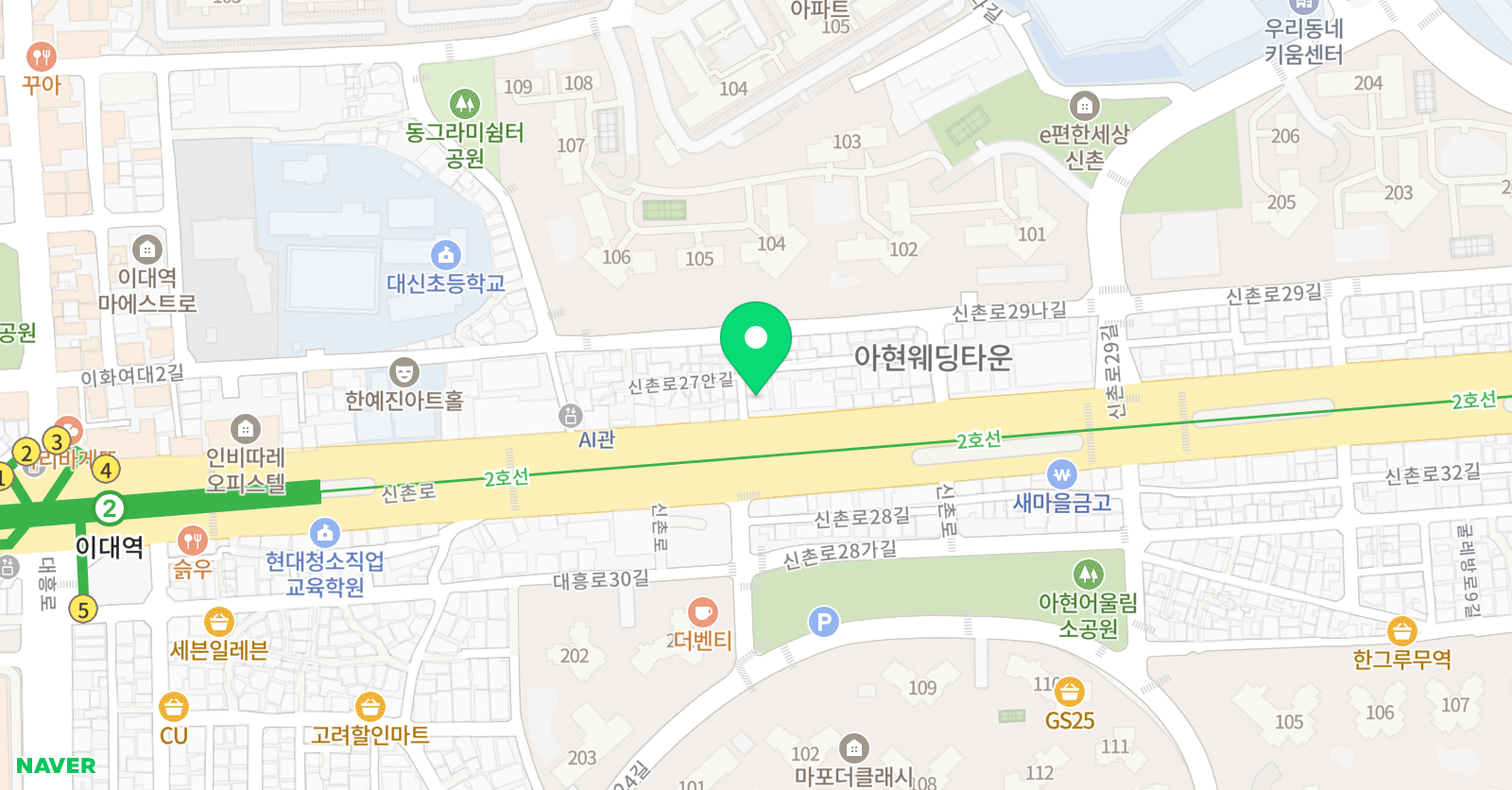 발레르발레 학원 위치