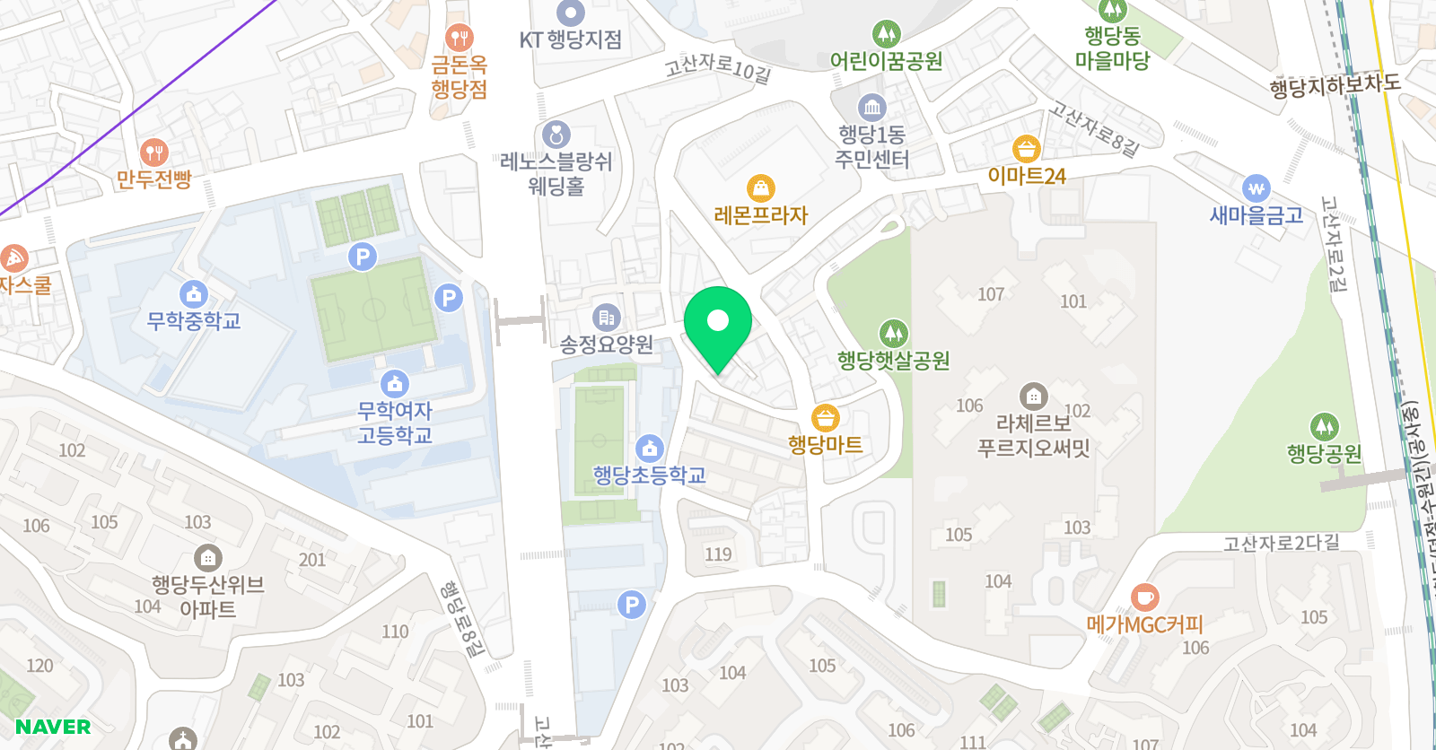 그리 다가 위치