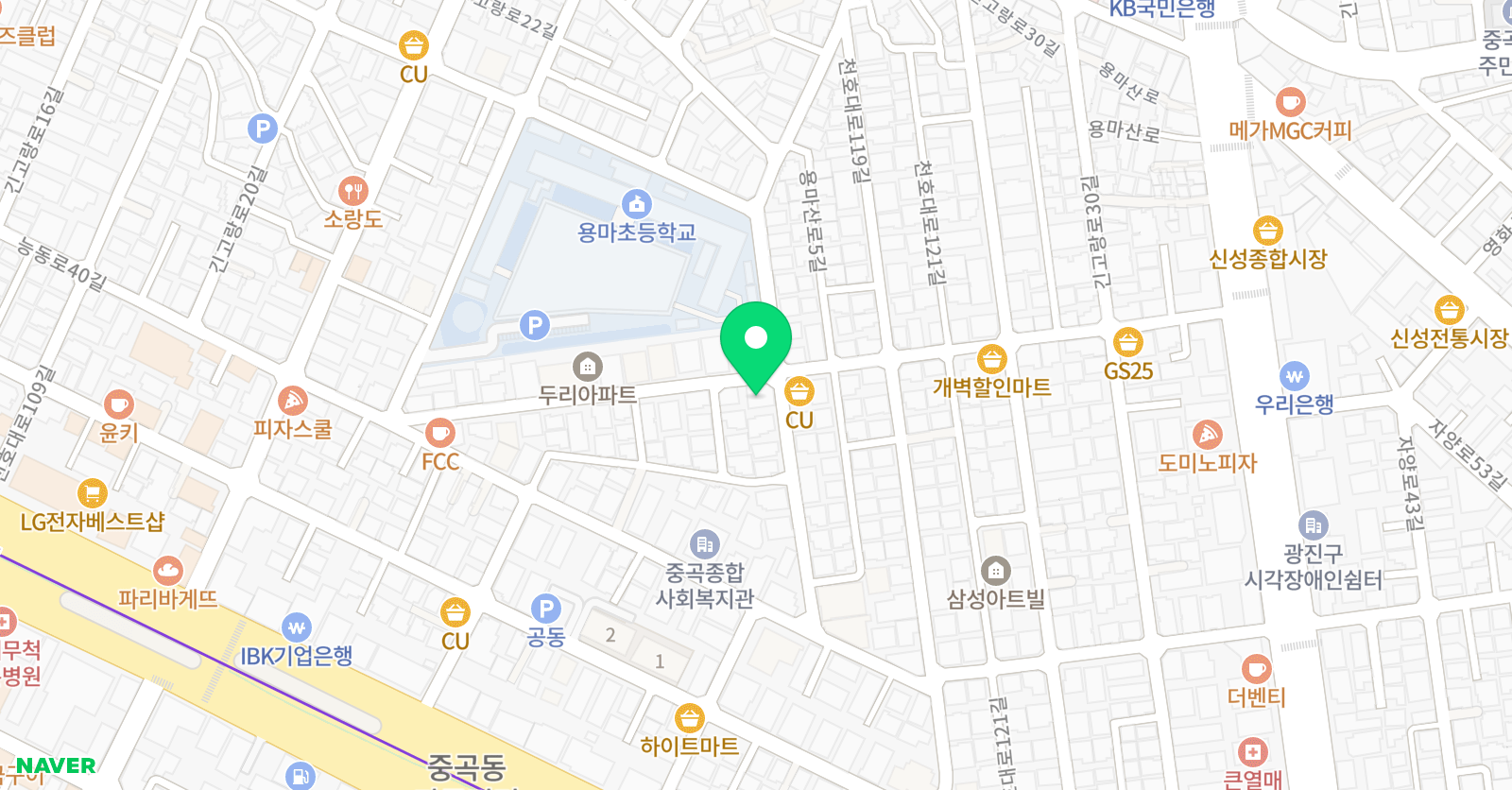 아이비프렙아르케아카데미 학원 위치