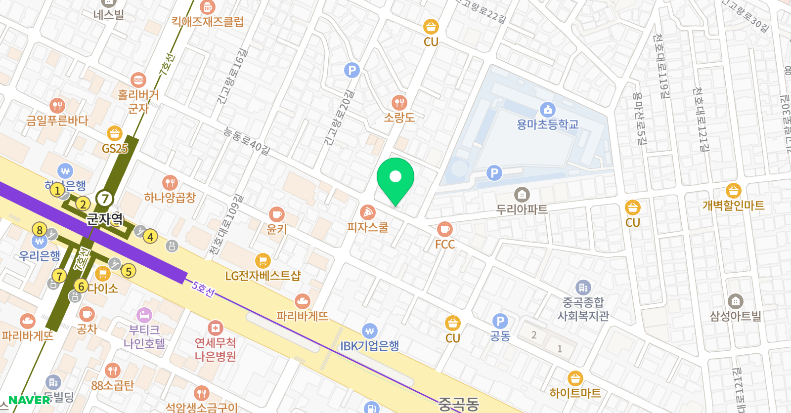 트리니티 잉글리쉬 위치