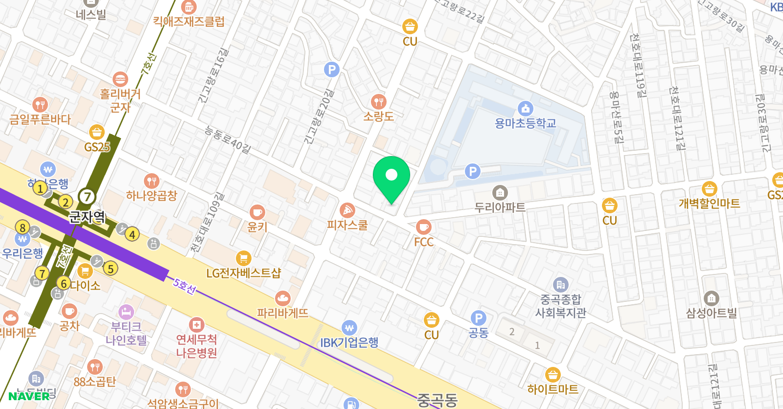 삼성영어 용마초교실 위치