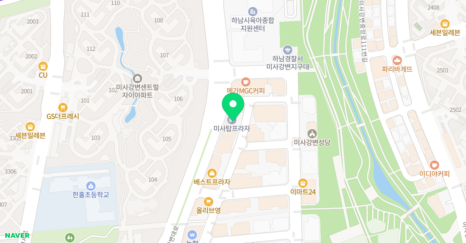 아이콩 아트스튜디오 미사 위치
