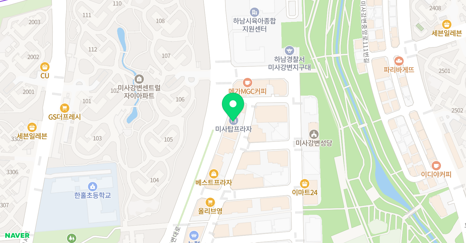 하이유 미술학원 위치