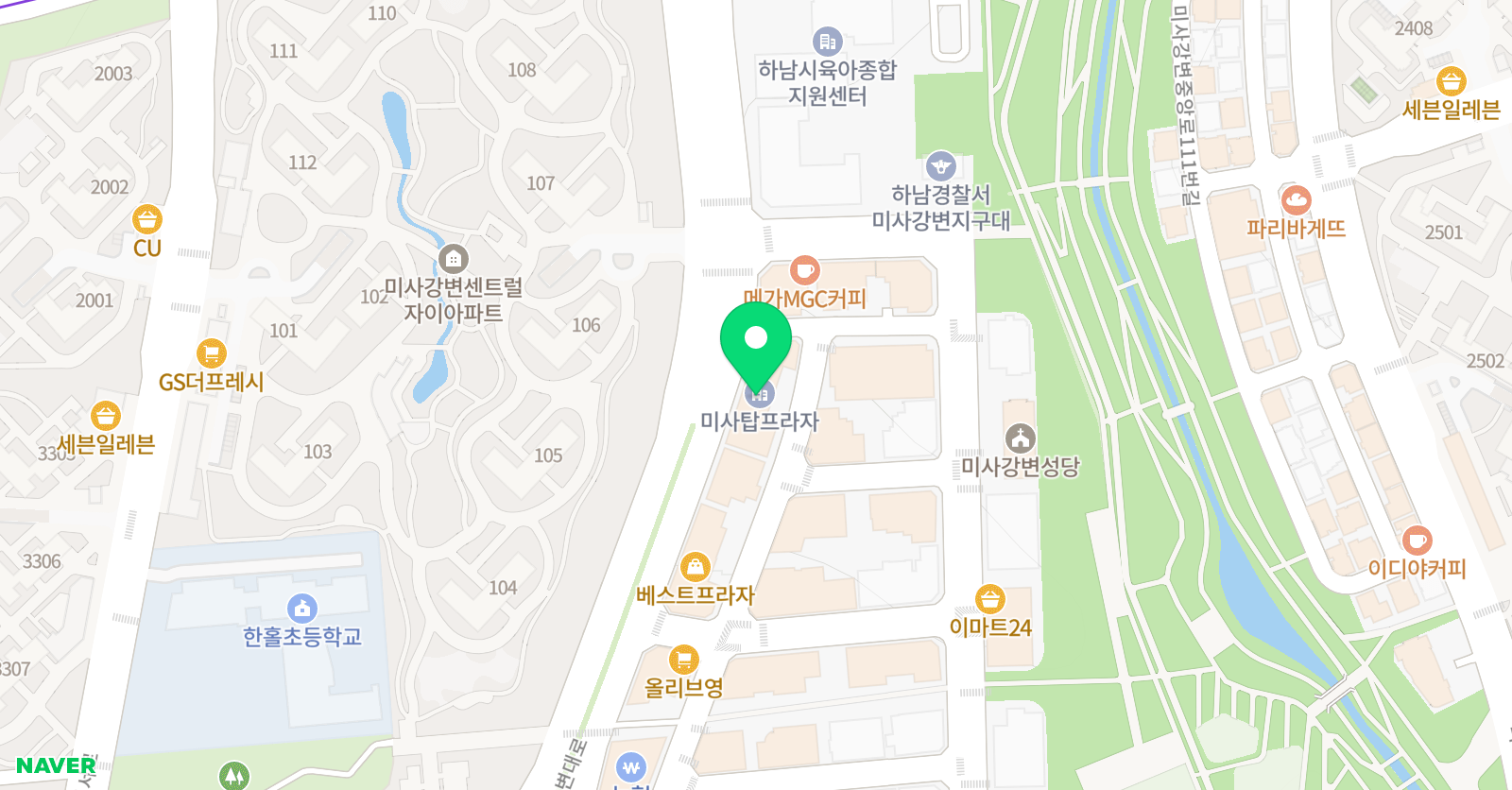 제니스 영어학원 위치