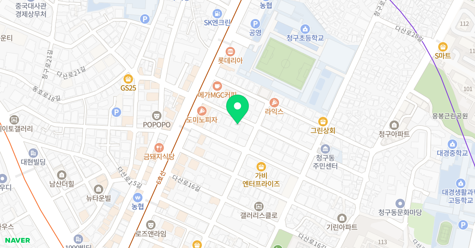 블렌딩 어학원 본원 위치