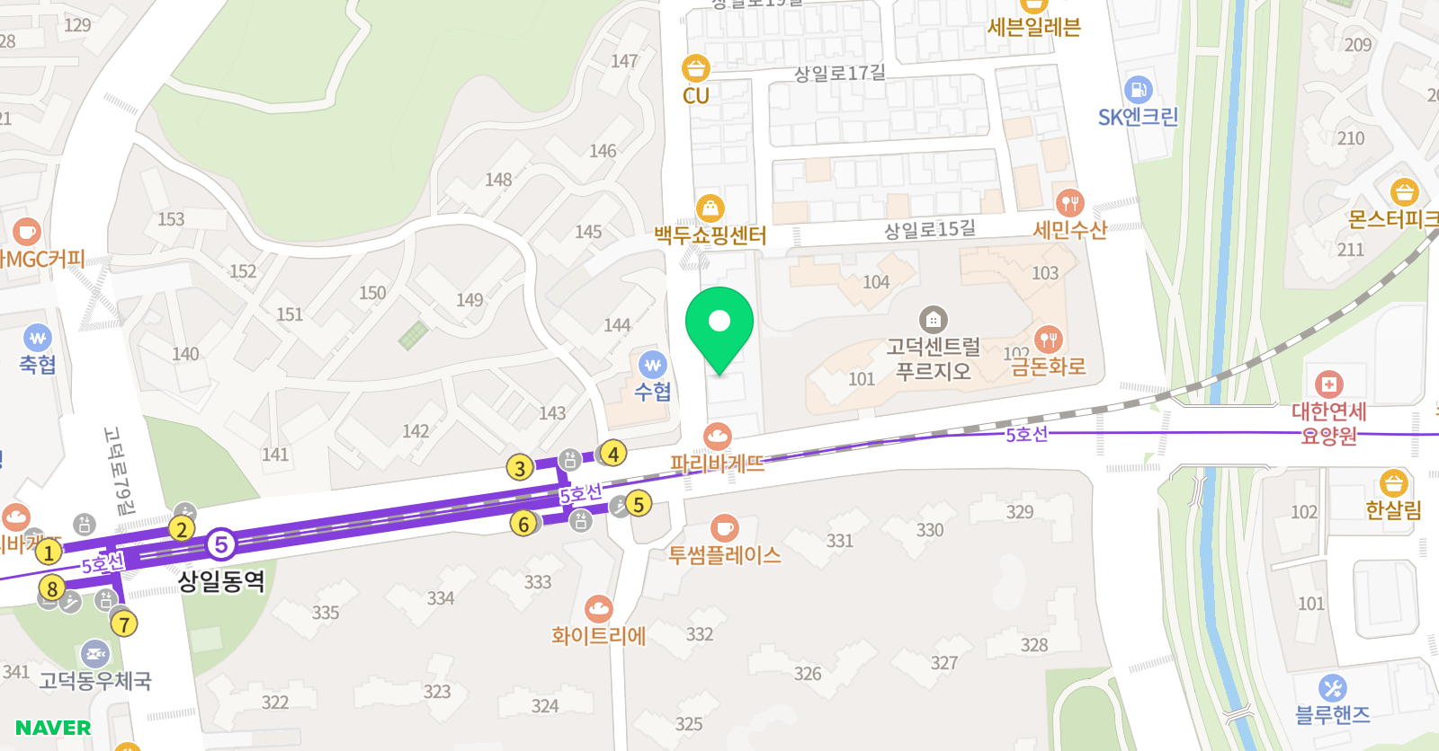 띵킹트리 학원 위치